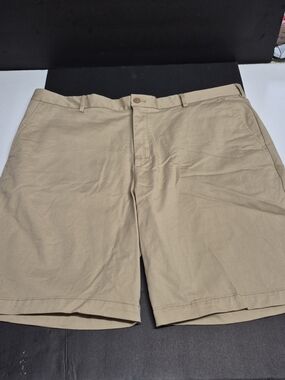 Men's Izod Tan Flat Front Shorts